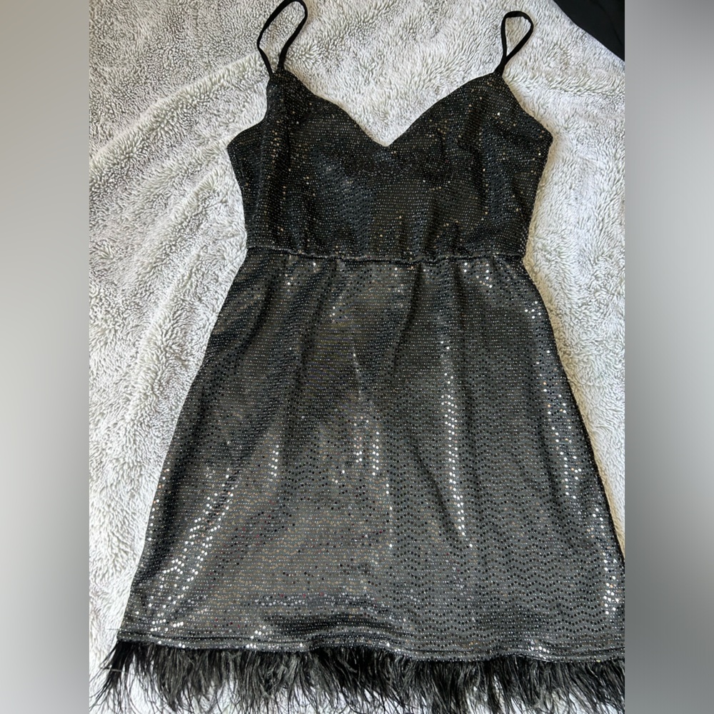 Black Charlotte Russe Sequin Dress